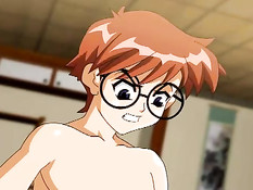 Парень в очках делает куннилингус и трахает загорелую девчонку