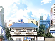 Грудастая хентай мама вымыла мальчика в ванной и подрочила член