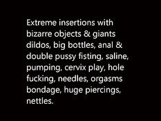 Женщины вставляют во влагалище и в анус самые разные предметы