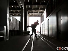 Гомосексуальный секс на кровати двух молодых ребят с татуировками