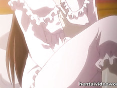 Хентай малышка набросилась на паренька и сделала страстный минет