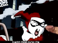 Суперзлодейка Harley Quinn вынуждена отсасывать пенис Бэтмену