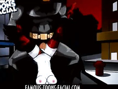 Суперзлодейка Harley Quinn вынуждена отсасывать пенис Бэтмену