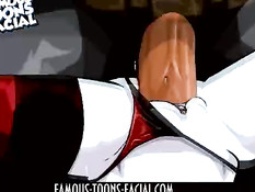 Суперзлодейка Harley Quinn вынуждена отсасывать пенис Бэтмену