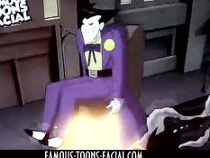 Суперзлодейка Harley Quinn вынуждена отсасывать пенис Бэтмену