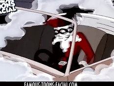 Суперзлодейка Harley Quinn вынуждена отсасывать пенис Бэтмену