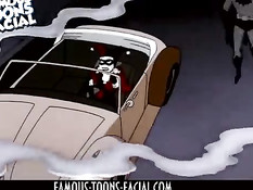 Суперзлодейка Harley Quinn вынуждена отсасывать пенис Бэтмену