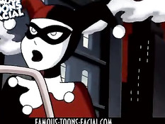 Суперзлодейка Harley Quinn вынуждена отсасывать пенис Бэтмену