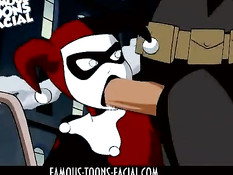 Суперзлодейка Harley Quinn вынуждена отсасывать пенис Бэтмену
