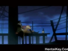 Хентай лесбияночки насаживаются на двухсторонний фаллоимитатор