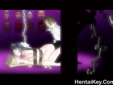 Хентай лесбияночки насаживаются на двухсторонний фаллоимитатор