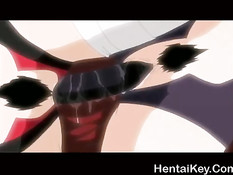 Хентай лесбияночки насаживаются на двухсторонний фаллоимитатор