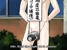 Две хентай лесбиянки насаживаются на двусторонний фаллоимитатор