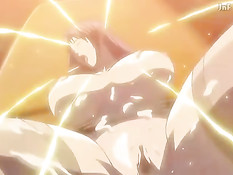 Две хентай лесбиянки насаживаются на двусторонний фаллоимитатор