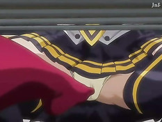 Две хентай лесбиянки насаживаются на двусторонний фаллоимитатор