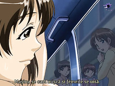 Зеленоглазая хентай девушка трахается с бойфрендом в автомобиле