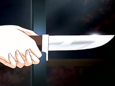 Парень трахает хентай девушку в рот и вылизывает её бритую пизду