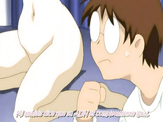 Очкарик делает хентай девушке куннилингус и вставляет свой член