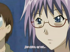 Очкарик делает хентай девушке куннилингус и вставляет свой член