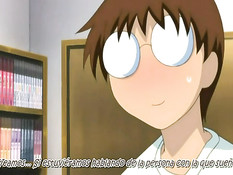 Очкарик делает хентай девушке куннилингус и вставляет свой член