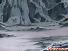 Двух милых хентай девочек трахает компания похотливых монстров