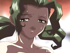 Возбуждённые хентай девки занимаются групповым сексом с парнем