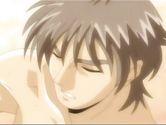 Четыре хентай девушки устроили групповую секс оргию со страпоном