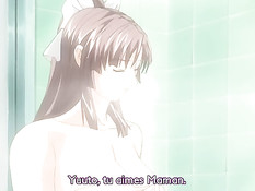 Сисястая аниме девушка трахалась с парнем в позах 69 и наездница