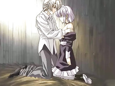 Паренёк оттрахал грудастую невинную хентай девчонку на сеновале