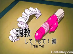 Молодой человек в ванной оттрахал хентай горничную вибратором