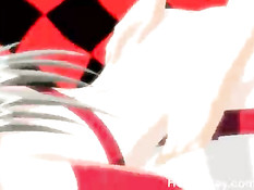 Связанной хентай девке всунули в анус фаллос и закапали воском