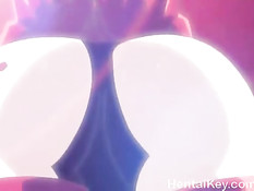 Связанной хентай девке всунули в анус фаллос и закапали воском