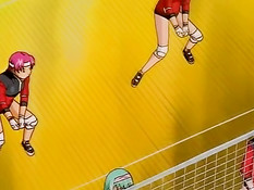 Возбуждённые аниме девки занимаются групповым сексом с парнем