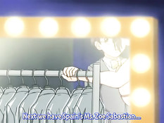 Горячие аниме девчонки трутся сиськами об член молодого человека