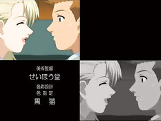 Аниме блондинка мастурбирует клитор и сжимает грудь в библиотеке