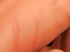 Пацан трахнул раком на кровати юную сисястую русскую брюнетку