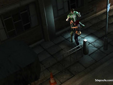 Супер герой в зелёном костюме на улице трахает рыжую девчонку