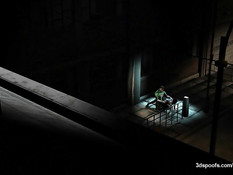 Супер герой в зелёном костюме на улице трахает рыжую девчонку