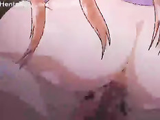 Аниме малышка облизала парня и сделала минет, а он отлизал киску