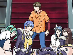 Аниме девочки занимаются сексом используя двухсторонний фаллос