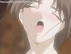 Парнишка высек связанную хентай девчонку и оттрахал вибратором