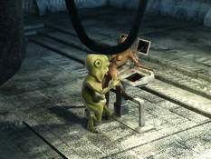 Инопланетянин в 3D клипе занимается сексом с девкой другой расы