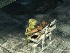 Инопланетянин в 3D клипе занимается сексом с девкой другой расы