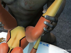 Здоровый тролль оттрахал на полицейской машине грудастую девку