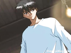 Парень оттрахал связанную хентай девку морковью и дал отсосать