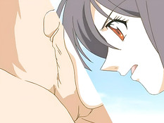 Сексуальная хентай девчонка сделала футджоб раздетому пареньку