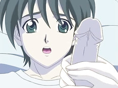 После горячих поцелуев хентай девушка трахается с парнем раком