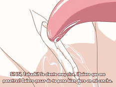 После горячих поцелуев хентай девушка трахается с парнем раком