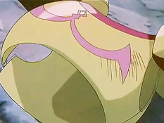 Горячая хентай бестия с крыльями сделала минет и залезла на член