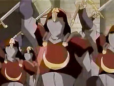 Горячая хентай бестия с крыльями сделала минет и залезла на член